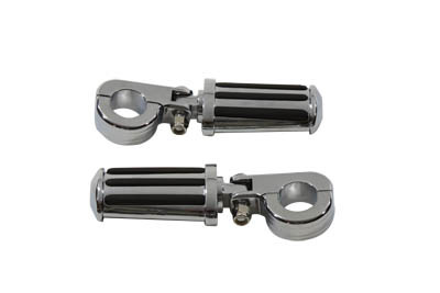 V-Twin - Chrome Railer Style Footpeg Set