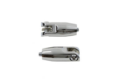 V-Twin - Chrome Passenger Footpeg Mount Set