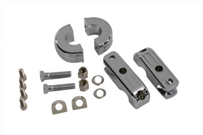 V-Twin #P77-6003 - Chrome Billet Footpeg Mount