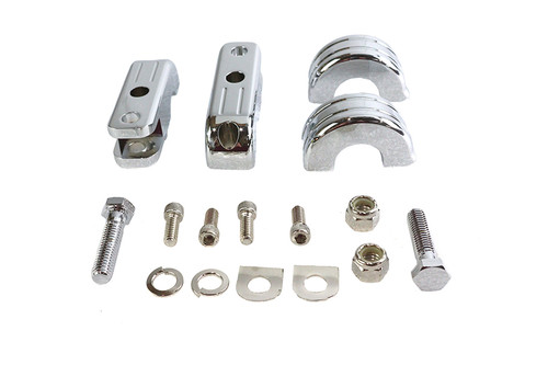 V-Twin #P77-6003 - Chrome Billet Footpeg Mount
