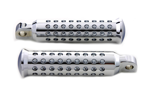 Wyatt Gatling #8328 - Chrome Micro Holes Footpeg Set