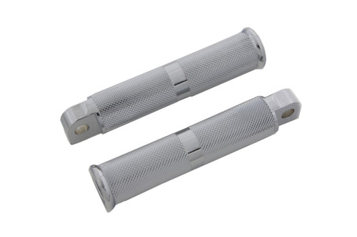 Wyatt Gatling #9852 - Chrome Hollow Knurled Footpeg Set