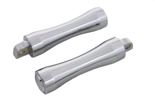Wyatt Gatling #9634 - Chrome Contour End Footpeg Set