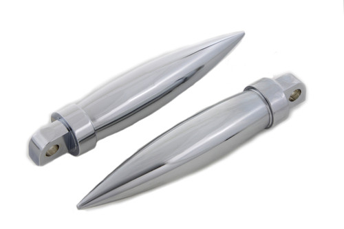 Wyatt Gatling #8391 - Chrome Long Torpedo Style Footpeg Set