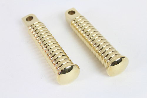 Wyatt Gatling #P17-6446BR - Ribbed Style Extended Footpeg Set