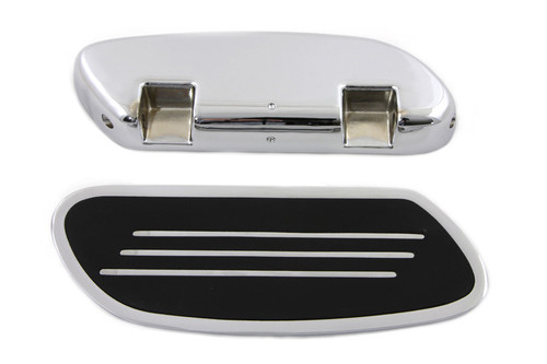 Wyatt Gatling - Driver Footboard Set Chrome Streamliner Style