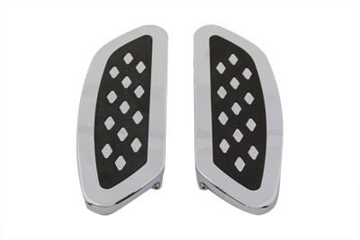 Wyatt Gatling - Driver Footboard Set Chrome with Diamond Design