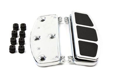 V-Twin - 'D' Driver Footboard Set Chrome