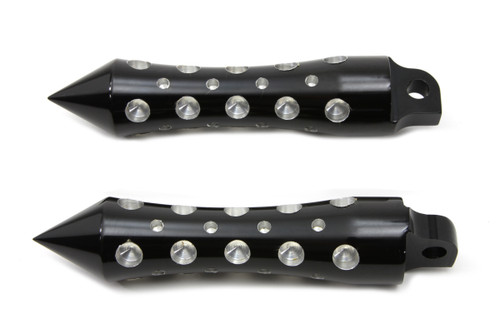 Wyatt Gatling #4626 - Black Agostinni Spike Style Footpeg Set
