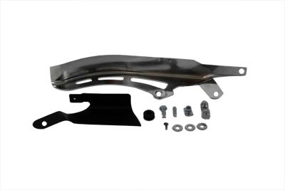 V-Twin #60649-07 - Chrome Rear Belt Guard Upper