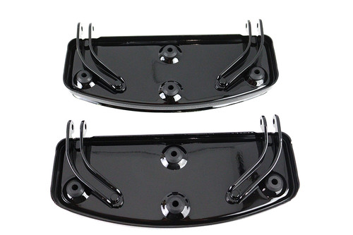 V-Twin - 'D' Driver Footboard Set Black