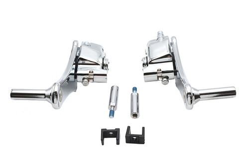 V-Twin - Adjustable Auxiliary Passenger Footpeg Mount Set