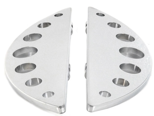 Wyatt Gatling #8413 - Driver Chrome Half Moon Footboard Set