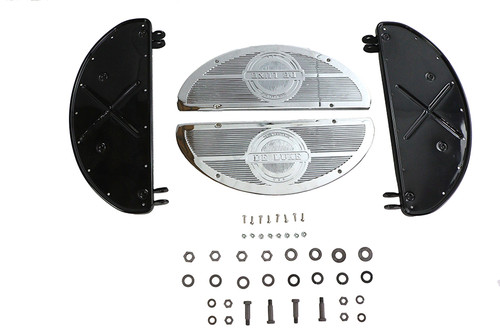 V-Twin - Half Moon Footboard Set Black