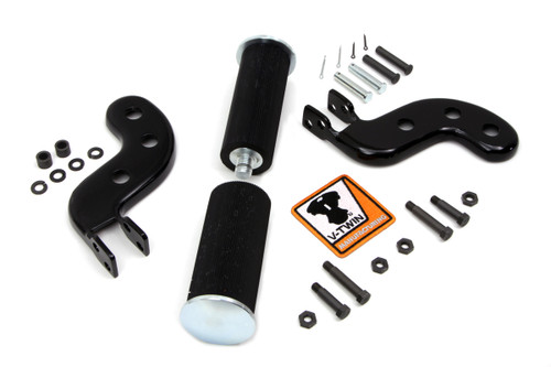 V-Twin - Buddy Seat Footpeg Set Black