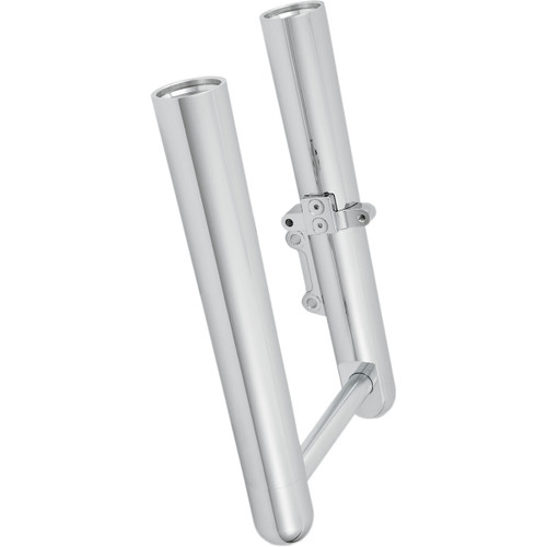 Arlen Ness #06-554 - Fork Legs - Chrome - Hot Legs - Custom Single Disc - Smooth - '00-'06 FLST