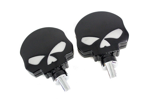  #63364B - Skull Highway Footpeg Set Black