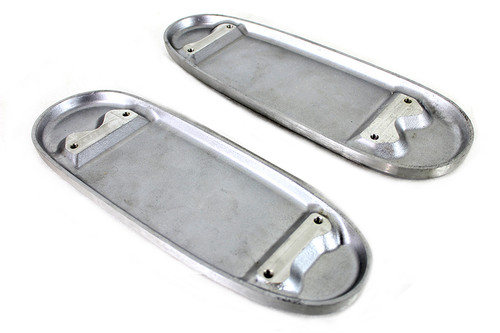 V-Twin - Ribbed Polished Footboard Set