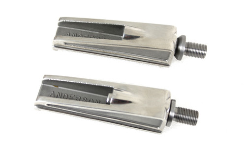 V-Twin - Anderson Footpeg Set Stainless Steel