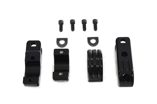 V-Twin - Black Engine Bar Footpeg Mount
