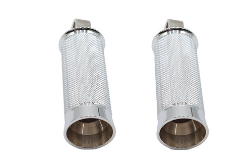 V-Twin #78950 - Speedster Hollow Point Male Footpeg Set Chrome