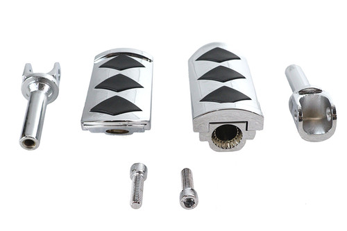 Wyatt Gatling #08518F - Diamond Style Adjustable Footpeg Set