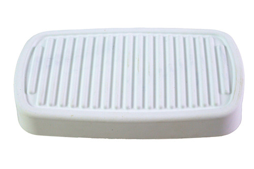 V-Twin #78752W - White Brake Pedal Rubber
