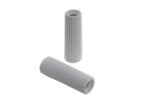 V-Twin - Replica Rib Style White Grip Set