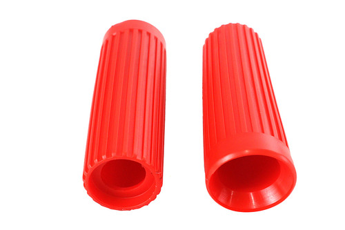 V-Twin - Replica Rib Style Grip Set Red