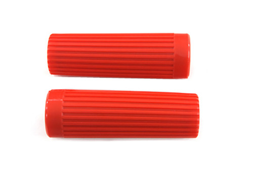 V-Twin - Red Grip Set Original Rib Style