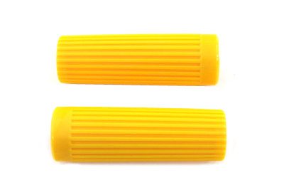 V-Twin - Yellow Grip Set Original Rib Style