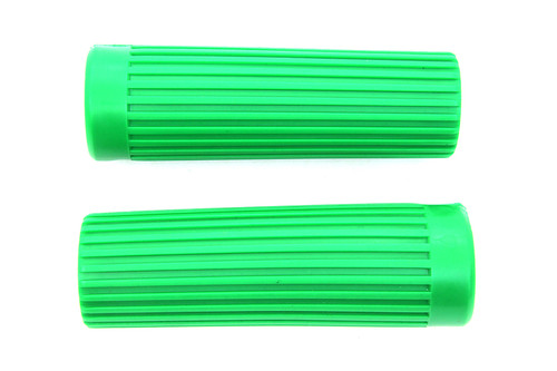 V-Twin - Green Grip Set Original Rib Style