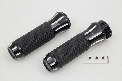 Wyatt Gatling #77787 - Black Grip Set with Black End Caps