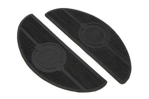 V-Twin - Half Moon Footboard Mat with Bullseye Design