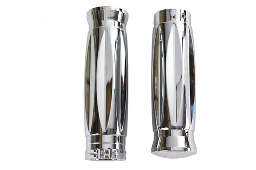 V-Twin - Billet Diamond Style Grip Set