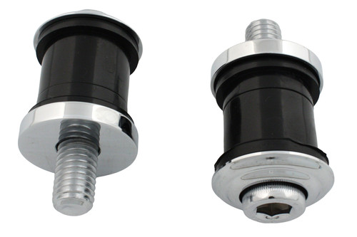 V-Twin - Flush Mount Handlebar Damper Kit Chrome
