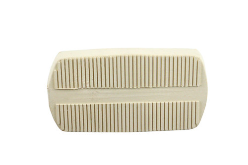 V-Twin #71120W - White FLH Brake Pedal Rubber Kit
