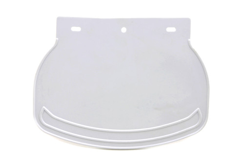 V-Twin #28-0707 - Mud Flap Rubber White Plain