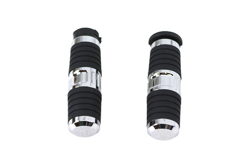 V-Twin #78497 - Hand Grip Set Chrome