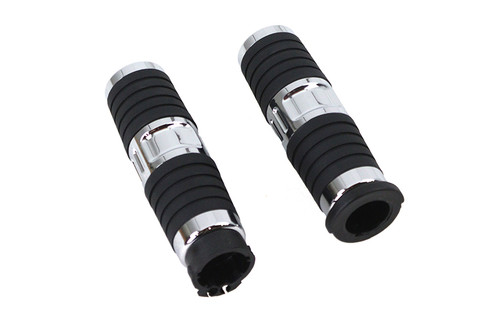 V-Twin #78497 - Hand Grip Set Chrome