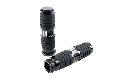 V-Twin #78497B - Hand Grip Set Black