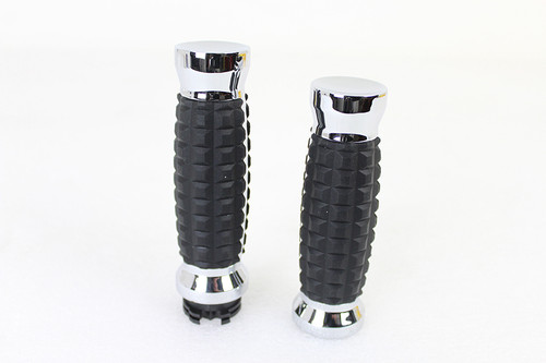 Wyatt Gatling #78452 - Alligator Style Grip Set Chrome