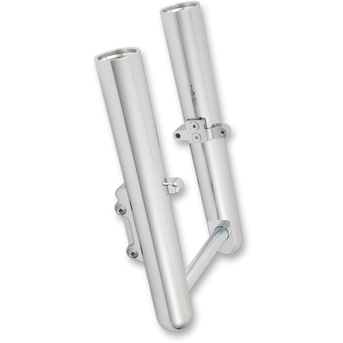 Arlen Ness #40-501 - Fork Legs - Chrome - Hot Legs - Custom Single Disc - Smooth