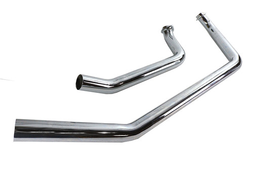 V-Twin - Shovelhead Exhaust Header Set Upsweep Chrome