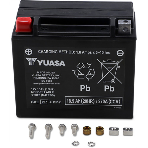 Yuasa #YUAM42RBS - AGM Battery - YTX20
