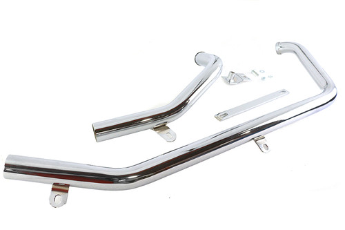 Paughco #716B2 - Exhaust Header Set Chrome