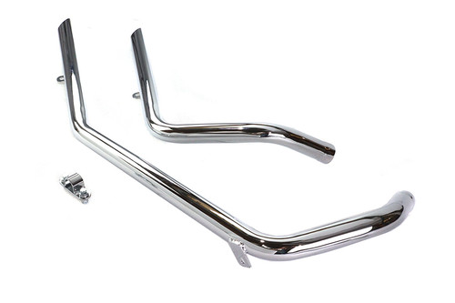 Paughco #719B2S - Exhaust Drag Pipe Set Slash Cut