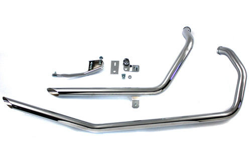 Paughco #719-1SUS - Exhaust Drag Pipe Set Slash End