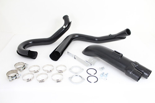 V-Twin - Wyatt Gatling 1-3/4 inch 2 into 1 Exhaust Header Set Black
