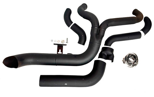 V-Twin #2025 - Speedster 1-3/4 inch 2 into 1 Exhaust Header Set Black